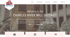 Desktop Screenshot of charlesrivermilldistrict.com